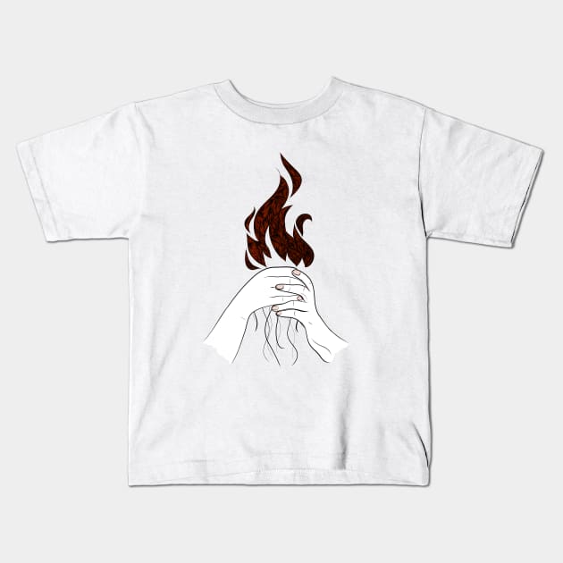 Torch Kids T-Shirt by ckai